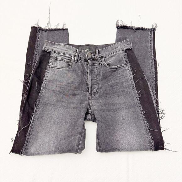 3x1 Fringe Accent Straight Leg Denim Jeans Size 25 - Picture 6 of 6